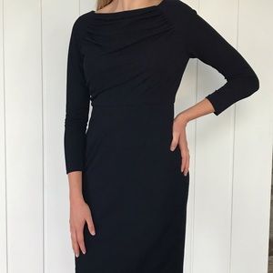 Maggy London Petite Dark Navy long sleeved dress Sz 8P